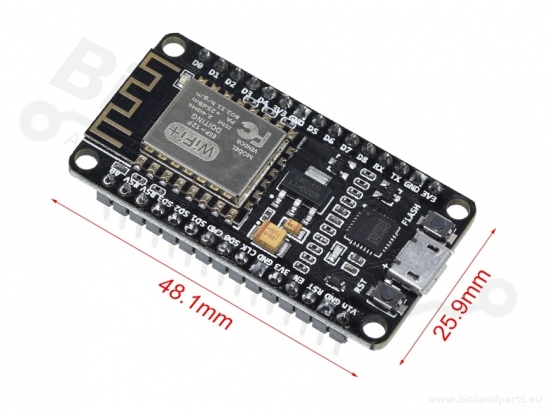 ESP8266 NodeMCU WiFi dev. board V2.1 - CH9102 - ESP-12F